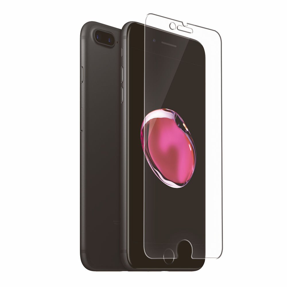 Película De Vidro Para Iphone 7 Plus Transparente Net