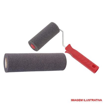 Rolo de poliester 9 cm com cabo roma Rolo de poliester 9 cm com cabo roma